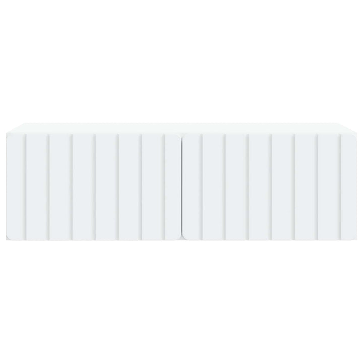 Væghængt TV-skab 98 x 41 x 30 cm Hvid Konstrueret træ
