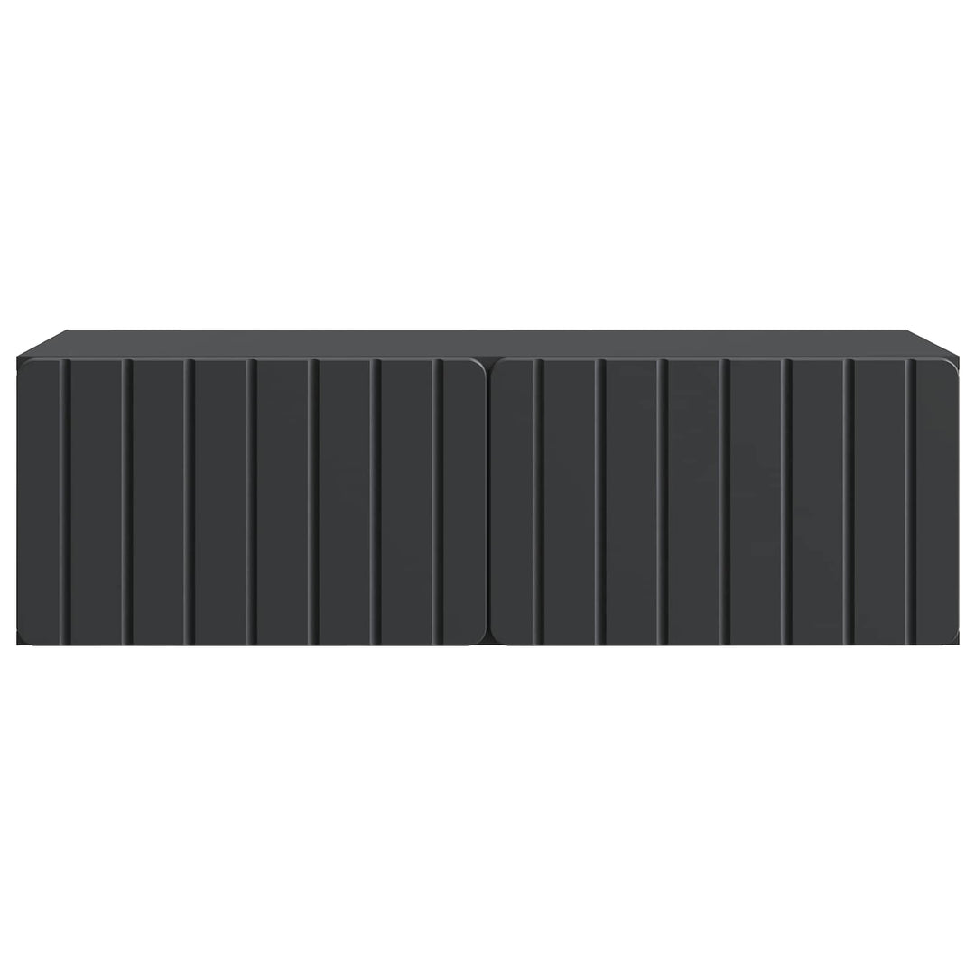 Væghængt TV-skab 98 x 41 x 30 cm Sort Konstrueret træ
