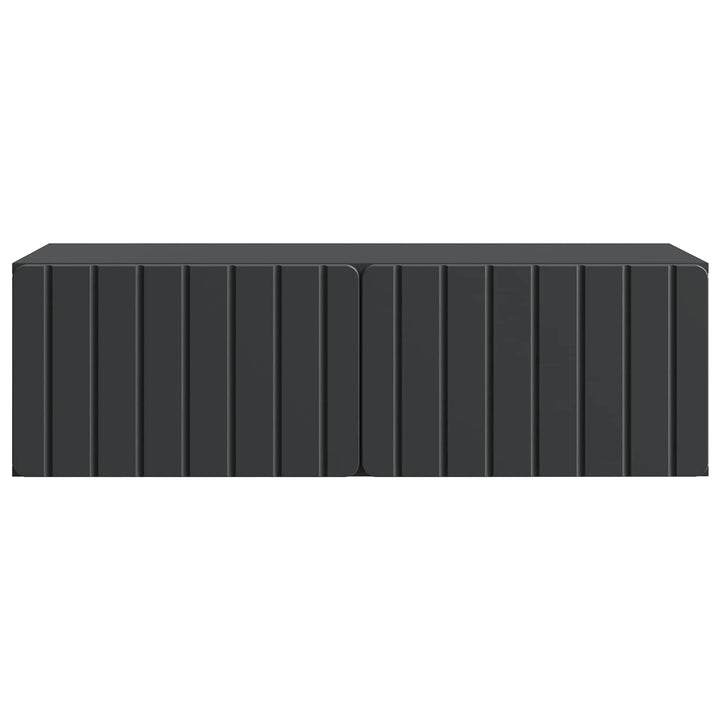Væghængt TV-skab 98 x 41 x 30 cm Sort Konstrueret træ