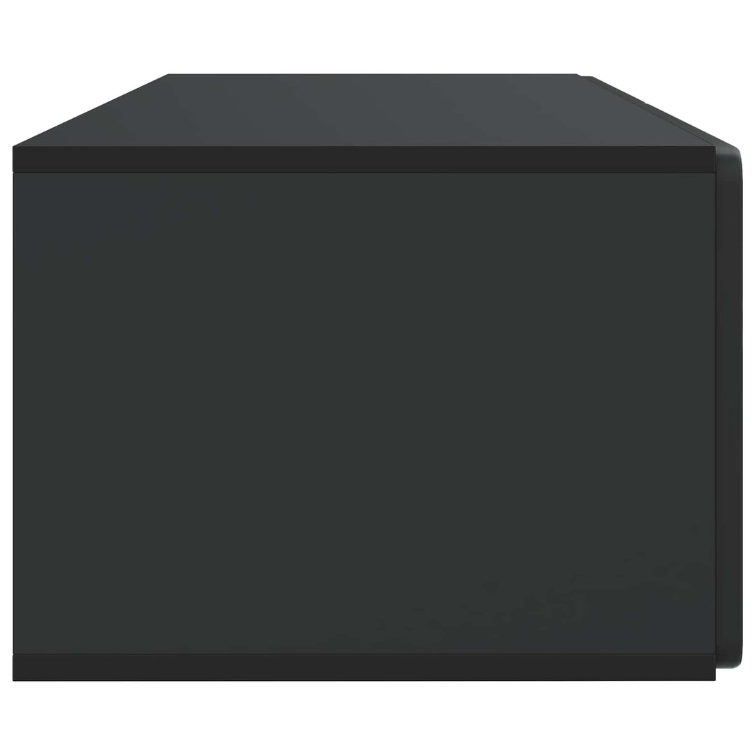 Væghængt TV-skab 98 x 41 x 30 cm Sort Konstrueret træ