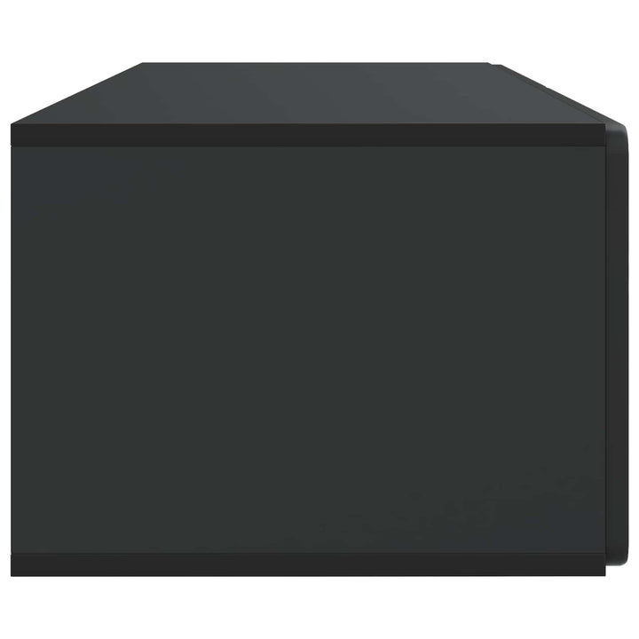 Væghængt TV-skab 98 x 41 x 30 cm Sort Konstrueret træ