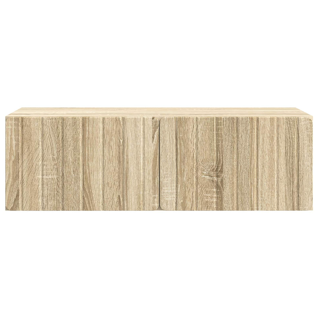 Væghængt TV-skab 98 x 41 x 30 cm Sonoma-eg Konstrueret træ