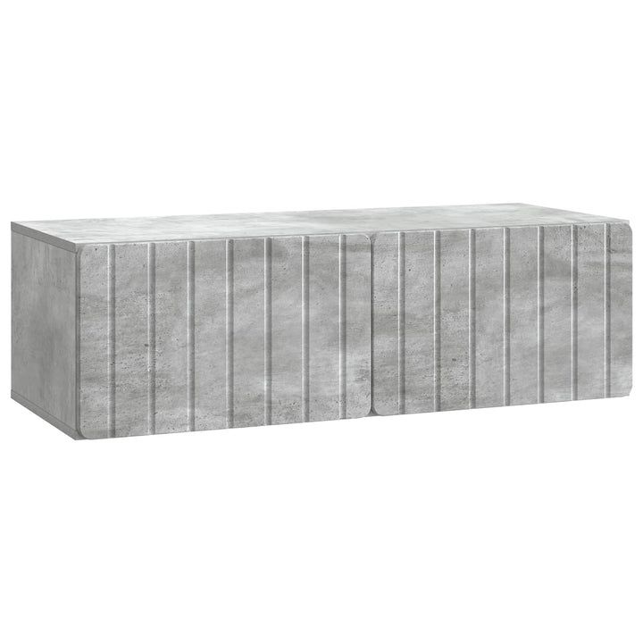 Væghængt TV-skab 98 x 41 x 30 cm Betongrå Konstrueret træ