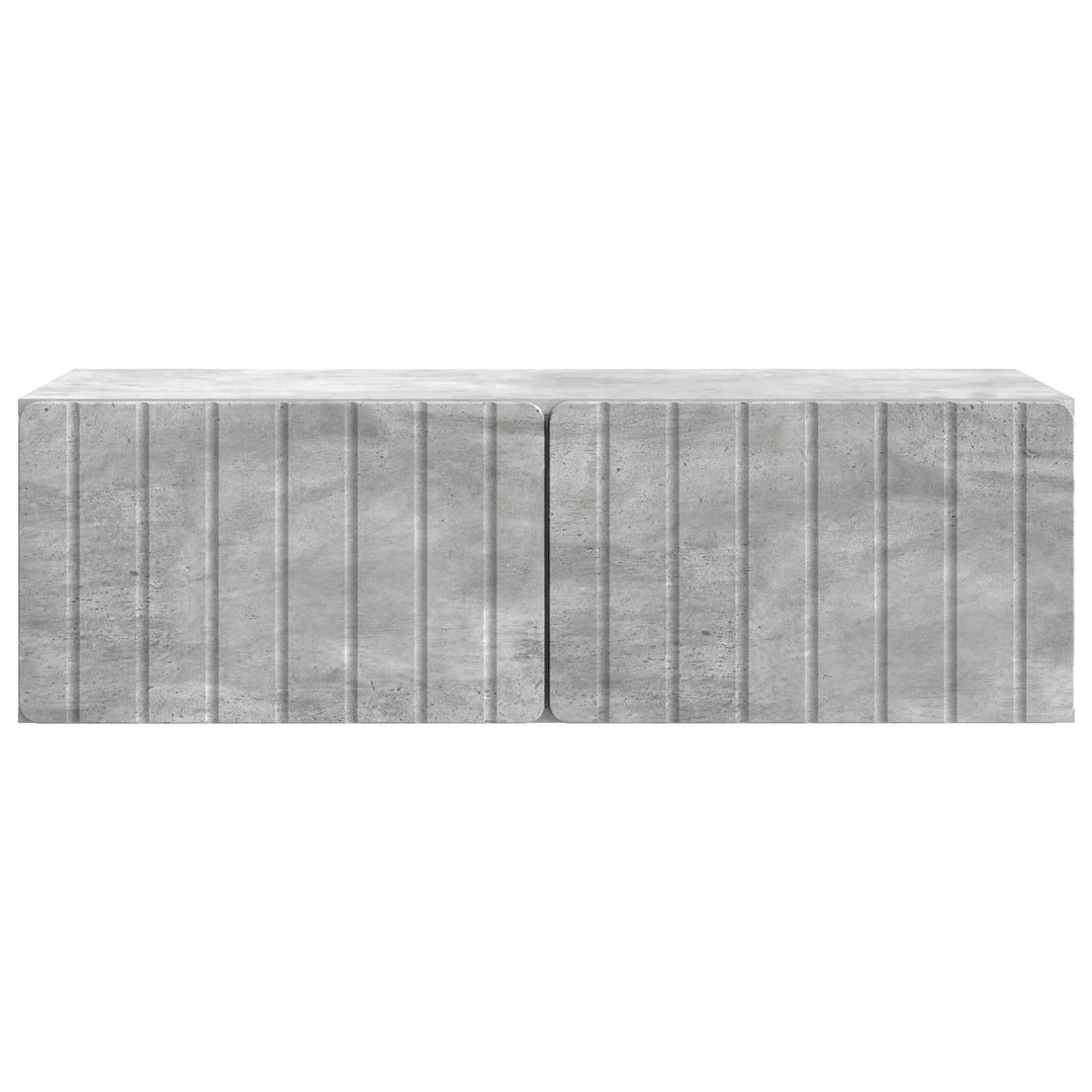 Væghængt TV-skab 98 x 41 x 30 cm Betongrå Konstrueret træ