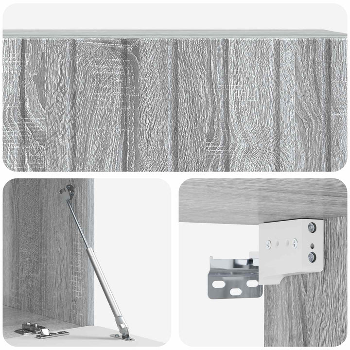 Væghængt TV-skab 98 x 41 x 30 cm Grå Sonoma Konstrueret træ