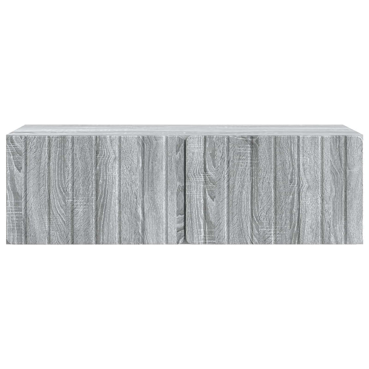 Væghængt TV-skab 98 x 41 x 30 cm Grå Sonoma Konstrueret træ