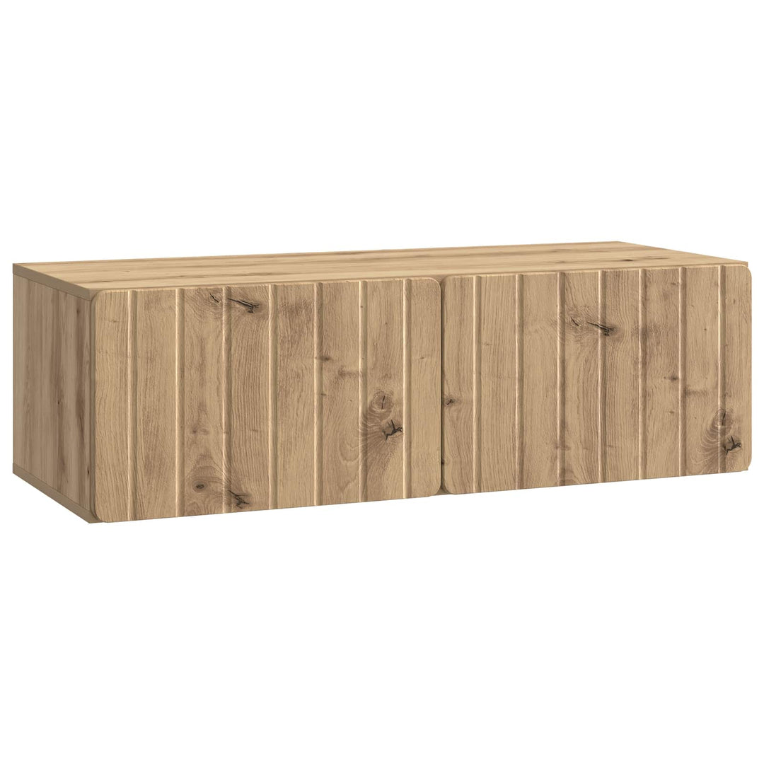 Væghængt TV-skab 98 x 41 x 30 cm Artisan-eg Konstrueret træ