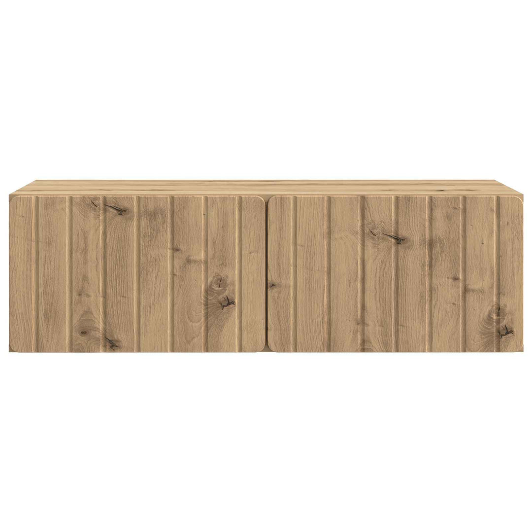 Væghængt TV-skab 98 x 41 x 30 cm Artisan-eg Konstrueret træ