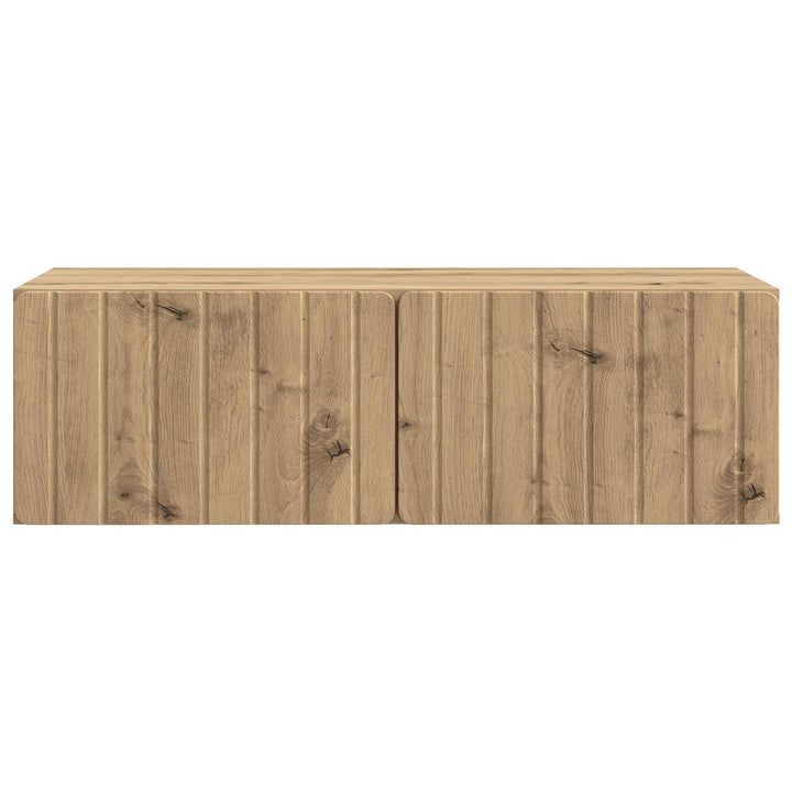 Væghængt TV-skab 98 x 41 x 30 cm Artisan-eg Konstrueret træ
