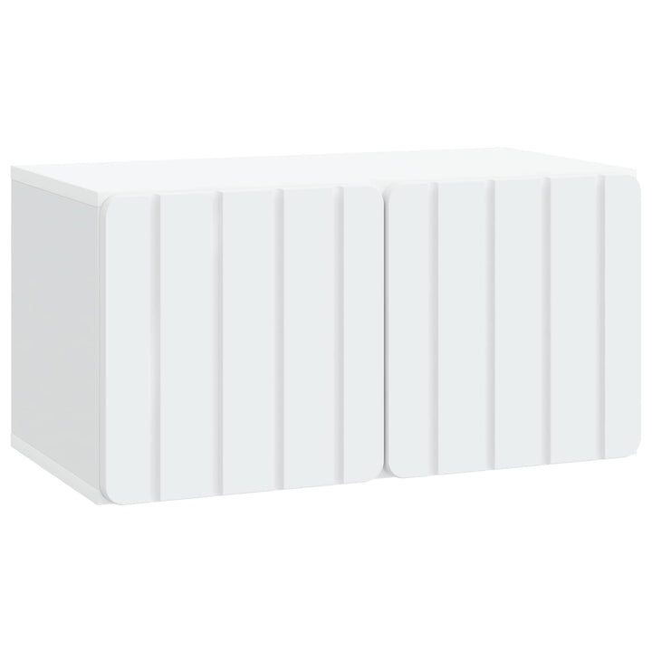 Væghængt TV-skab Hvid 59,5 x 31 x 30 cm Konstrueret træ