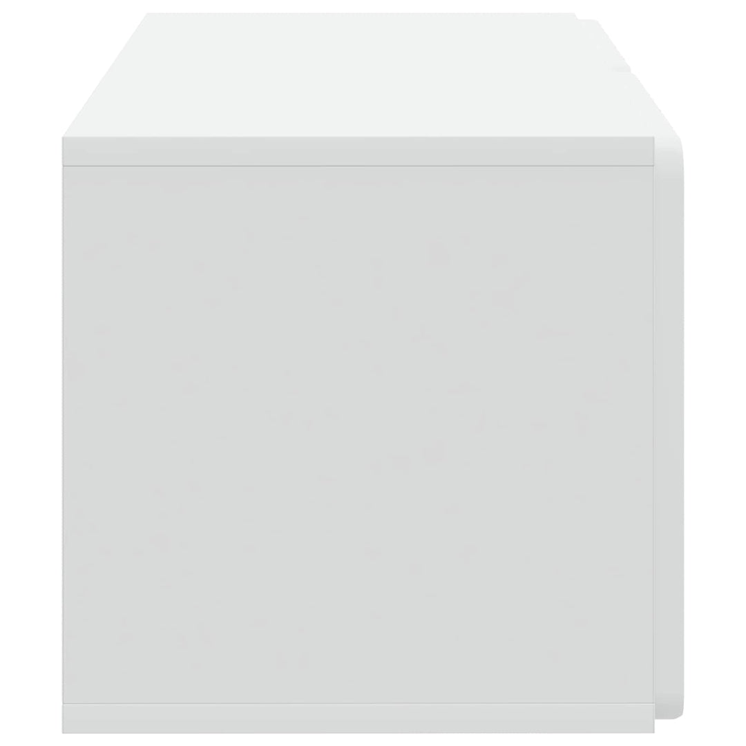 Væghængt TV-skab Hvid 59,5 x 31 x 30 cm Konstrueret træ