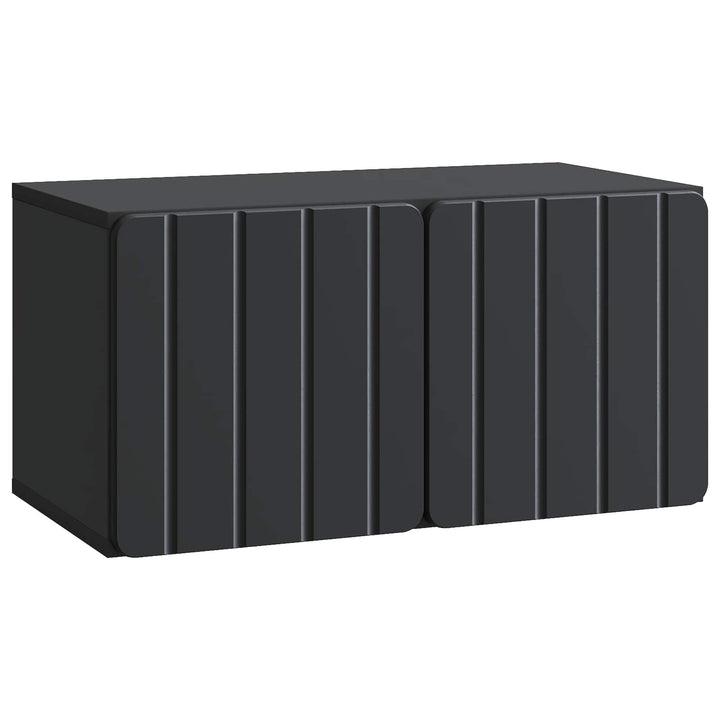 Væghængt TV-skab 59,5 x 31 x 30 cm Sort Konstrueret træ