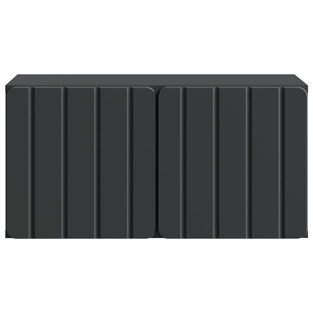 Væghængt TV-skab 59,5 x 31 x 30 cm Sort Konstrueret træ