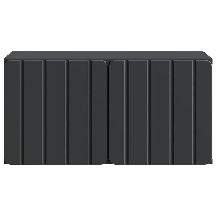 Væghængt TV-skab 59,5 x 31 x 30 cm Sort Konstrueret træ