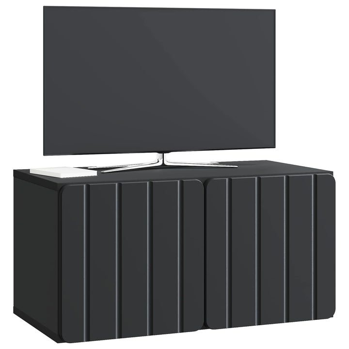 Væghængt TV-skab 59,5 x 31 x 30 cm Sort Konstrueret træ