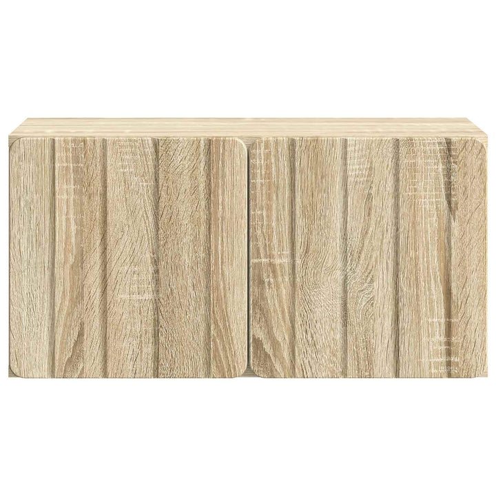 Væghængt TV-skab 59,5 x 31 x 30 cm Sonoma-eg Konstrueret træ