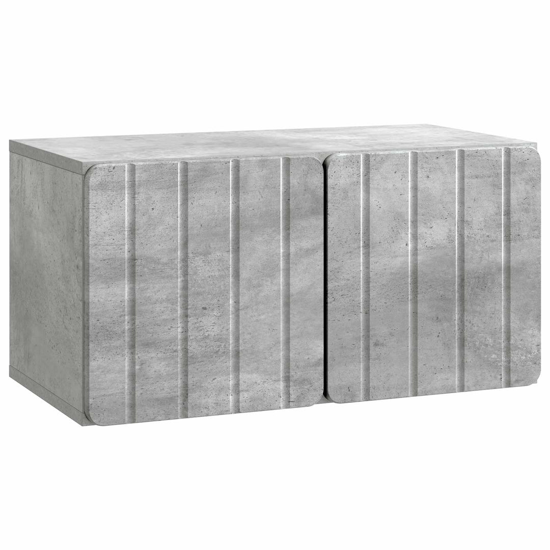Væghængt TV-skab 59,5 x 31 x 30 cm Betongrå Konstrueret træ