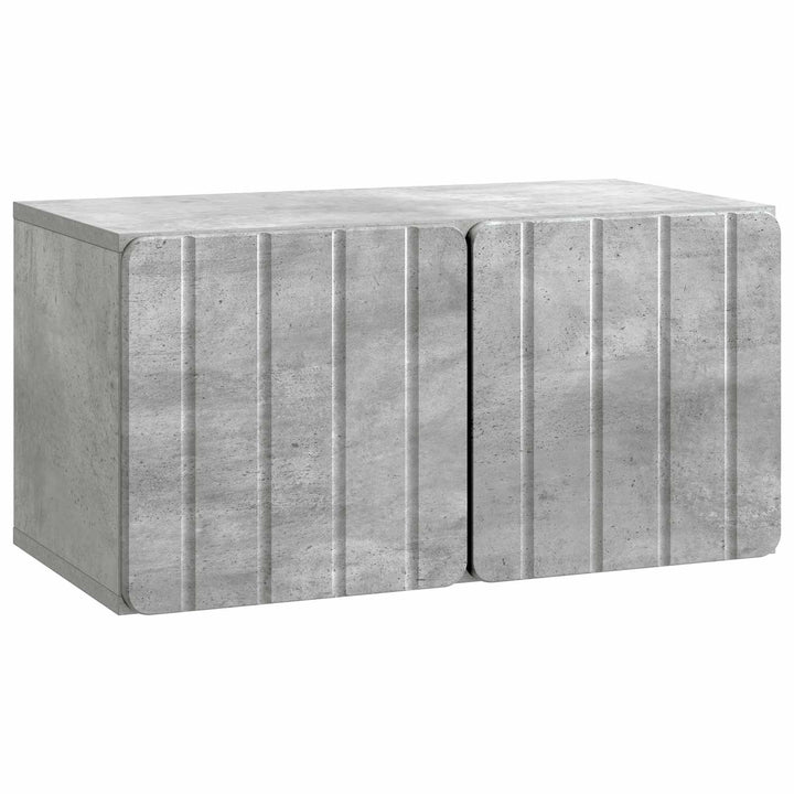Væghængt TV-skab 59,5 x 31 x 30 cm Betongrå Konstrueret træ