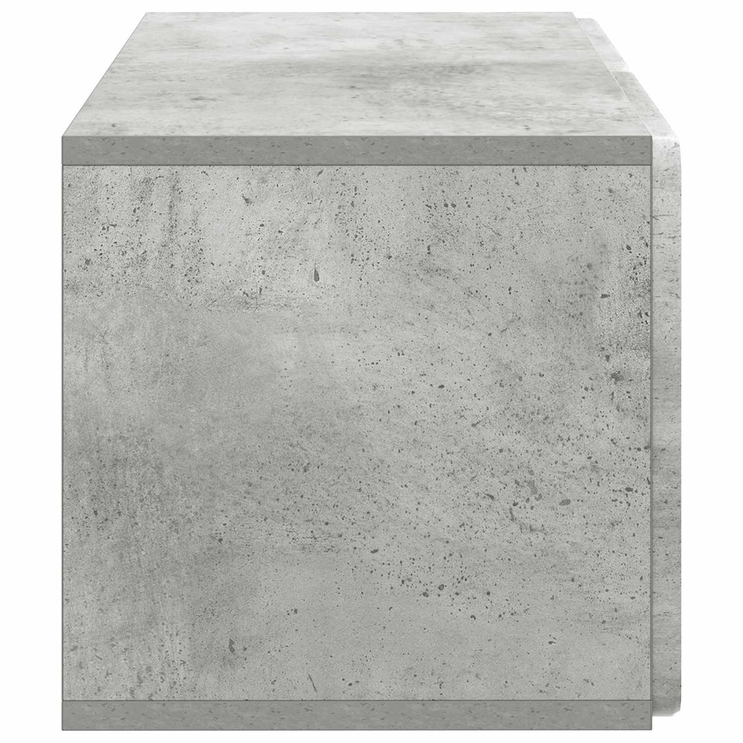 Væghængt TV-skab 59,5 x 31 x 30 cm Betongrå Konstrueret træ
