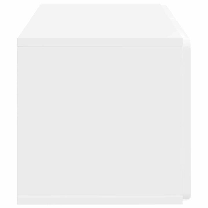 Væghængt TV-skab 59,5 x 31 x 30 cm Hvid højglans