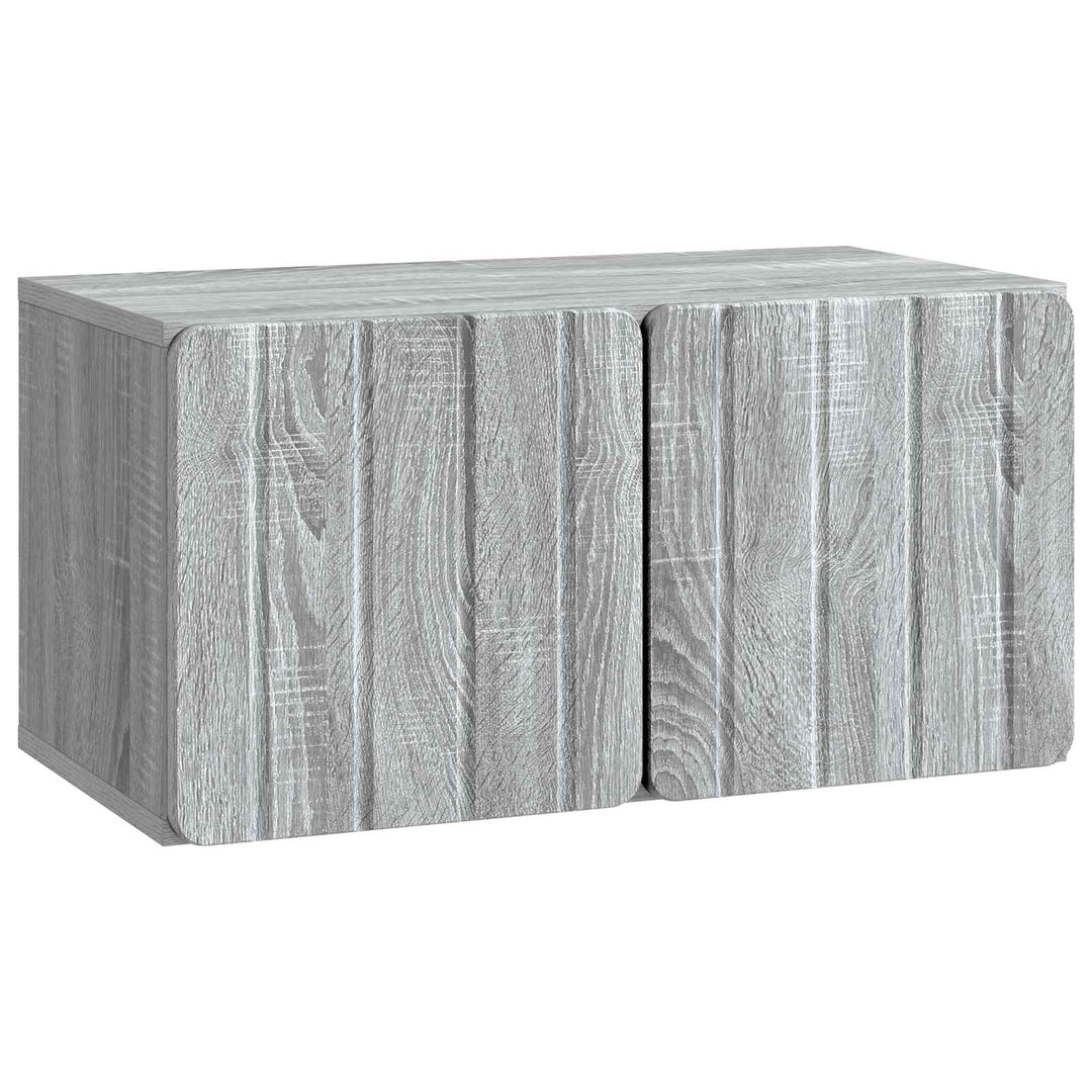 Væghængt TV-skab 59,5 x 31 x 30 cm Grå Sonoma Konstrueret træ