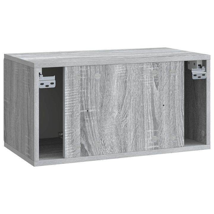 Væghængt TV-skab 59,5 x 31 x 30 cm Grå Sonoma Konstrueret træ