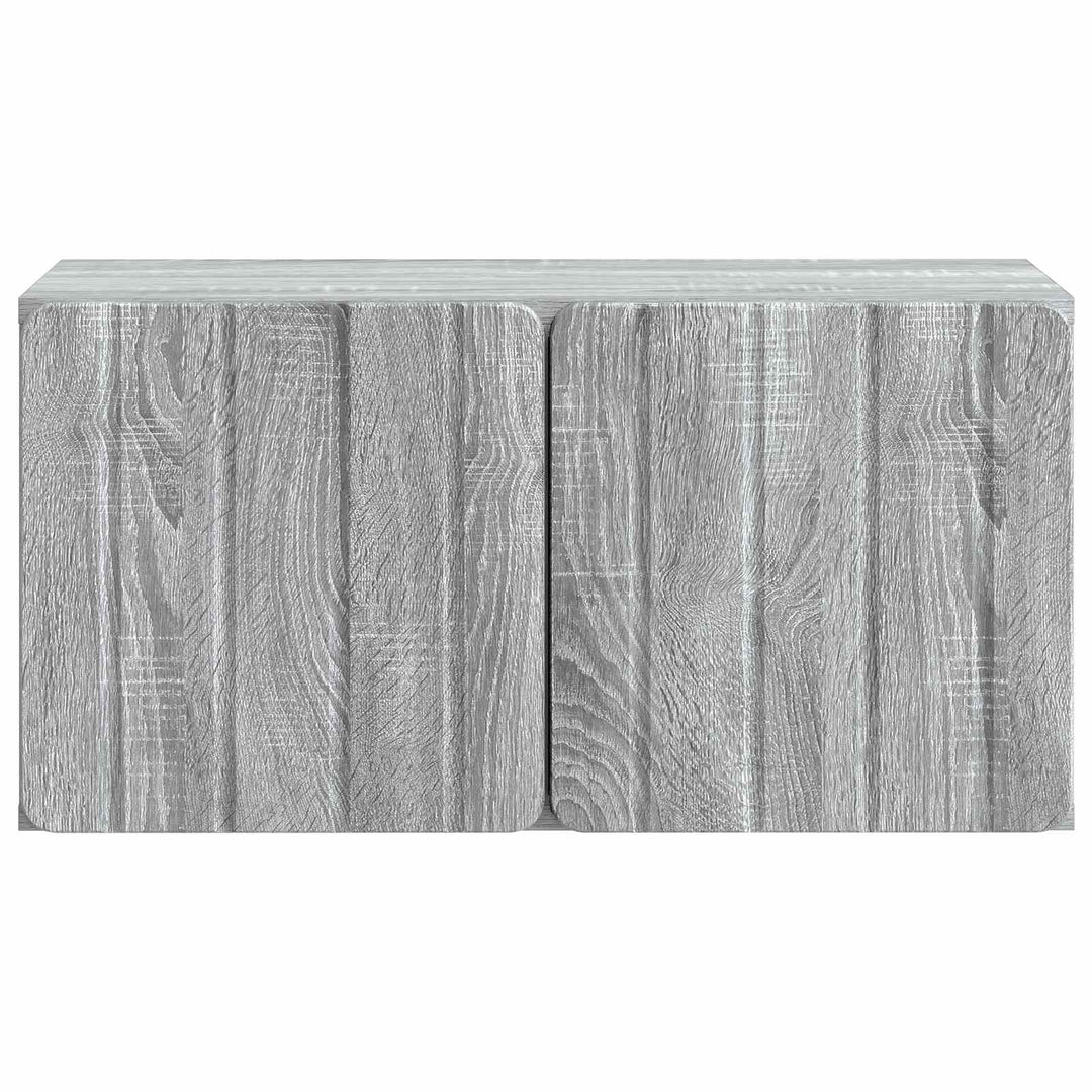 Væghængt TV-skab 59,5 x 31 x 30 cm Grå Sonoma Konstrueret træ