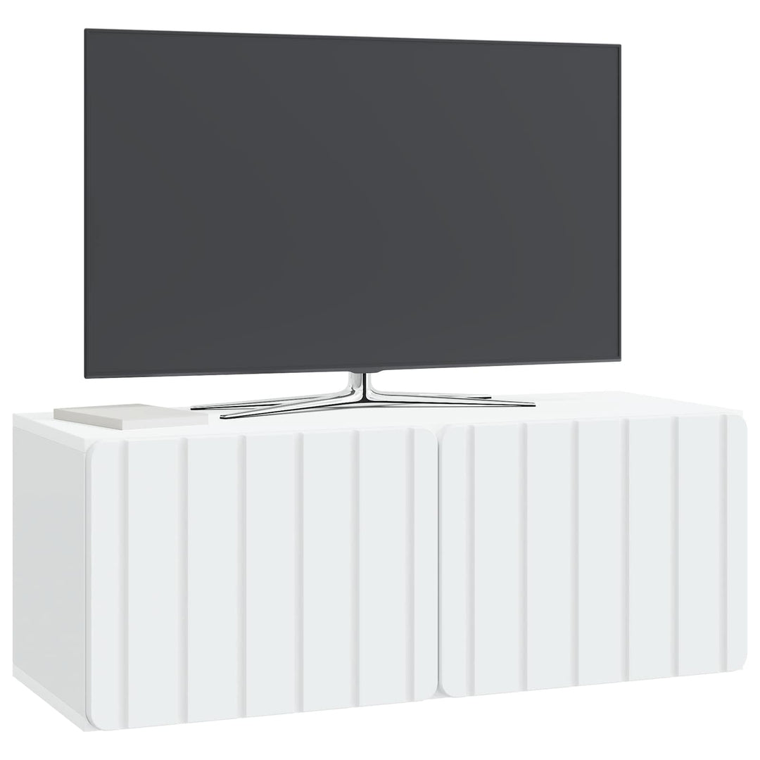 Væghængt TV-skab 78,5 x 31 x 30 cm Hvid Konstrueret træ