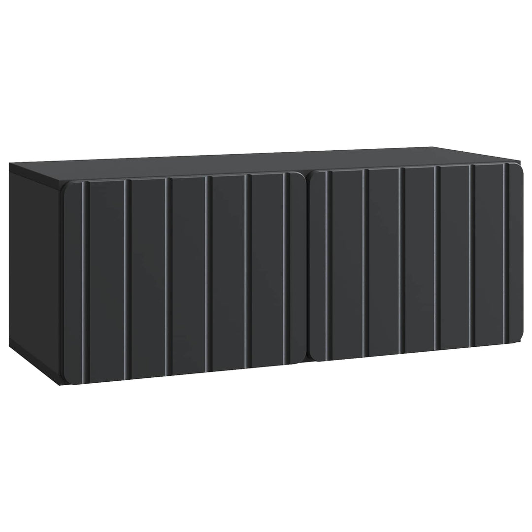 Væghængt TV-skab 78,5 x 31 x 30 cm Sort Konstrueret træ