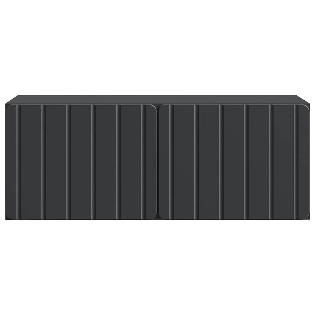 Væghængt TV-skab 78,5 x 31 x 30 cm Sort Konstrueret træ