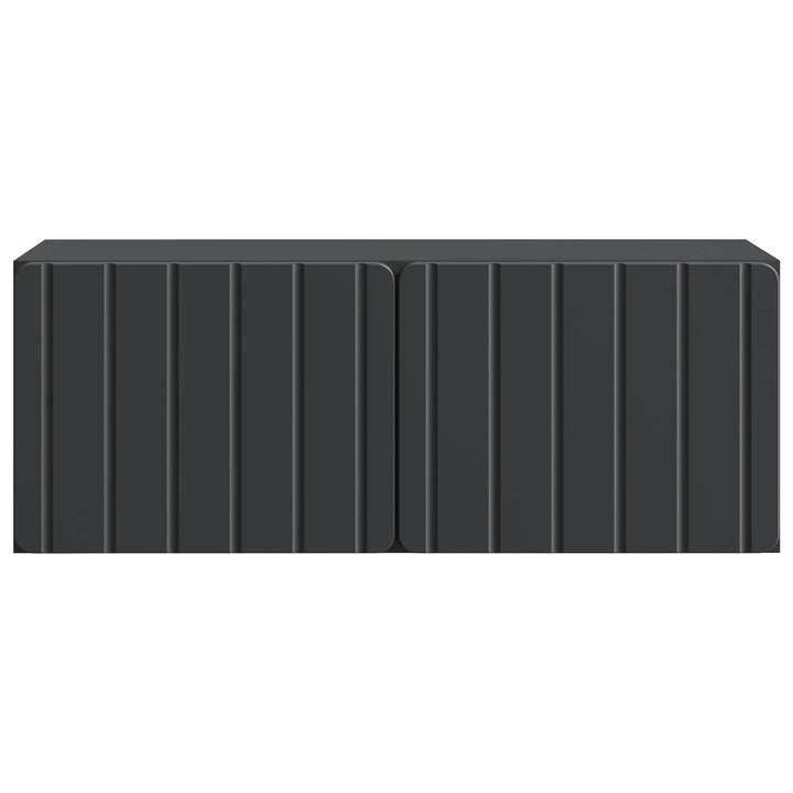 Væghængt TV-skab 78,5 x 31 x 30 cm Sort Konstrueret træ