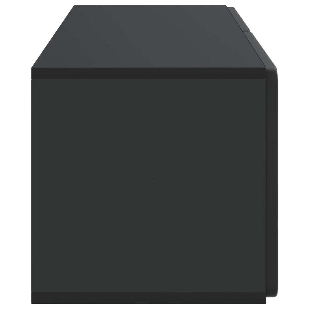 Væghængt TV-skab 78,5 x 31 x 30 cm Sort Konstrueret træ