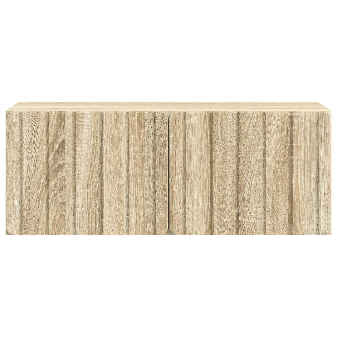 Væghængt TV-skab 78,5 x 31 x 30 cm Sonoma-eg Konstrueret træ