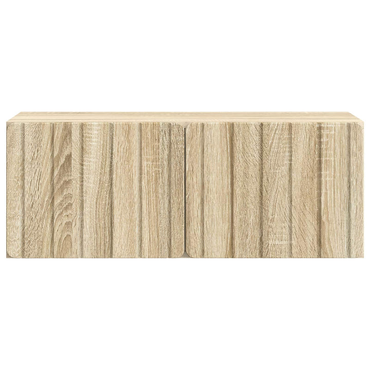 Væghængt TV-skab 78,5 x 31 x 30 cm Sonoma-eg Konstrueret træ