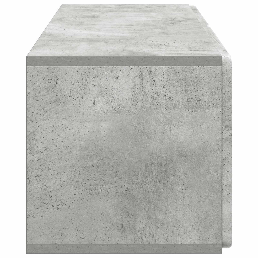 Væghængt TV-skab 78,5 x 31 x 30 cm Betongrå Konstrueret træ