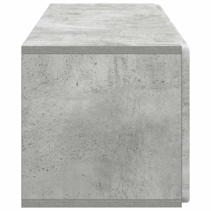 Væghængt TV-skab 78,5 x 31 x 30 cm Betongrå Konstrueret træ
