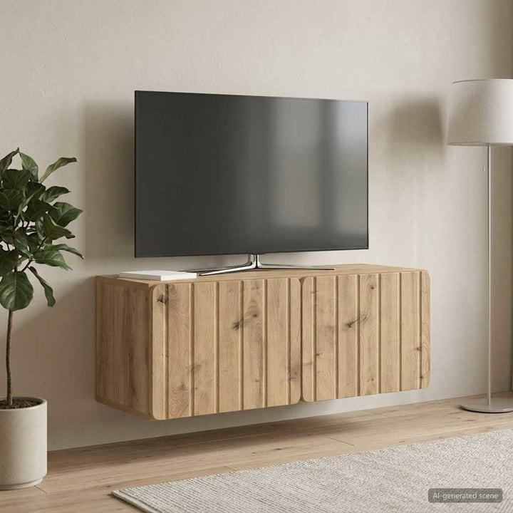 Væghængt TV-skab 78,5 x 31 x 30 cm Artisan-eg Konstrueret træ