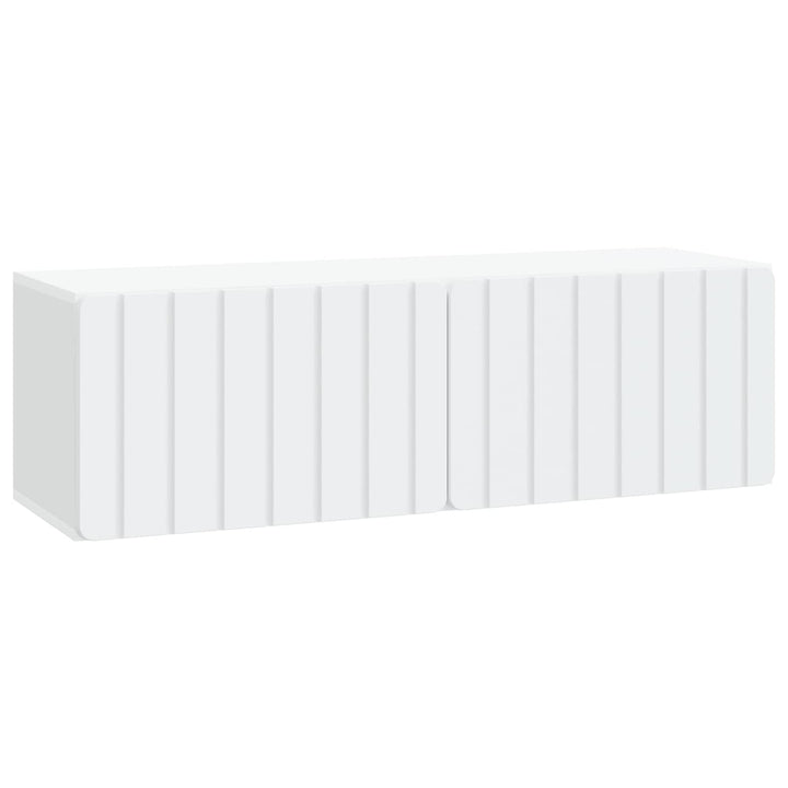 Væghængt TV-skab 98 x 31 x 30 cm Hvid Konstrueret træ