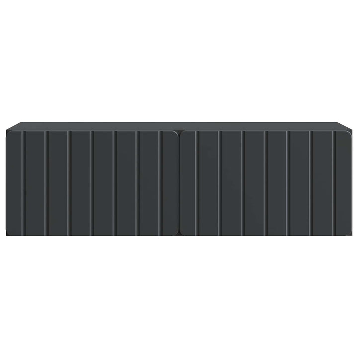 Væghængt TV-skab 98 x 31 x 30 cm Sort Konstrueret træ