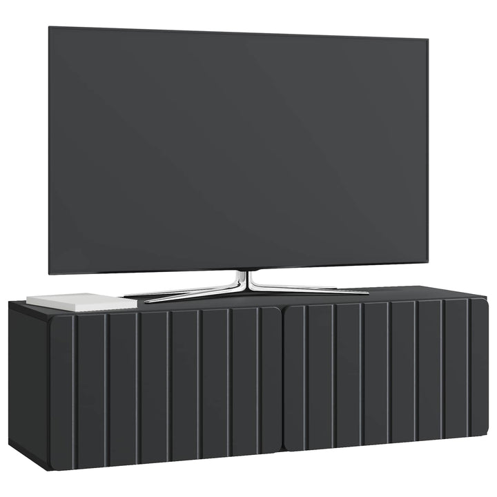 Væghængt TV-skab 98 x 31 x 30 cm Sort Konstrueret træ