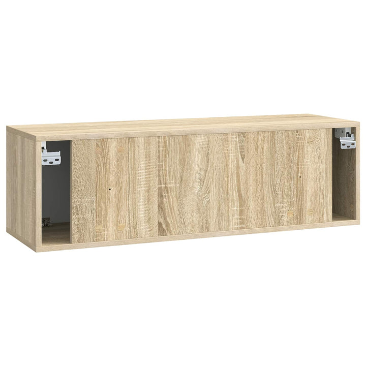 Væghængt TV-skab 98 x 31 x 30 cm Sonoma-eg Konstrueret træ