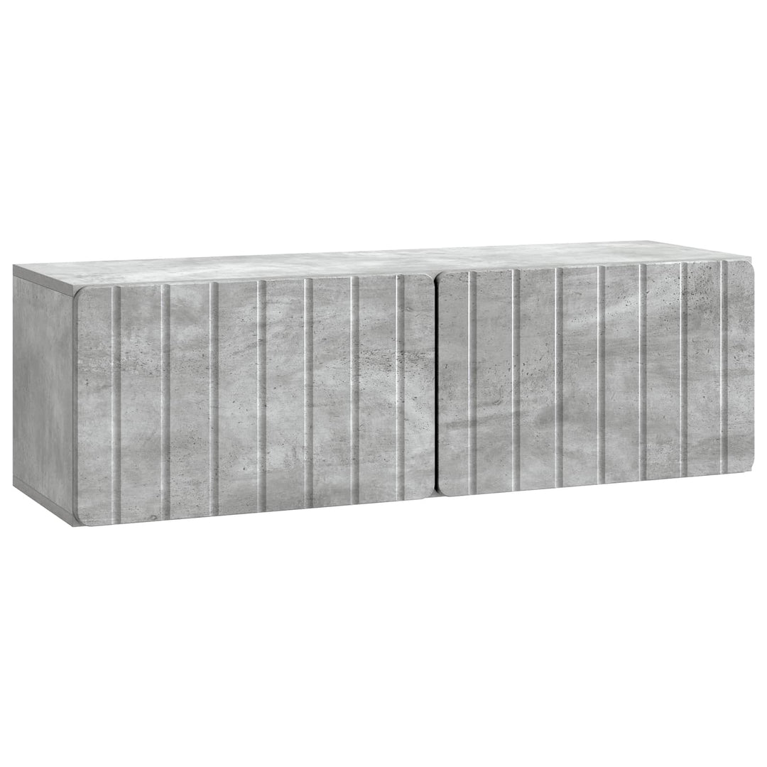 Væghængt TV-skab 98 x 31 x 30 cm Betongrå Konstrueret træ