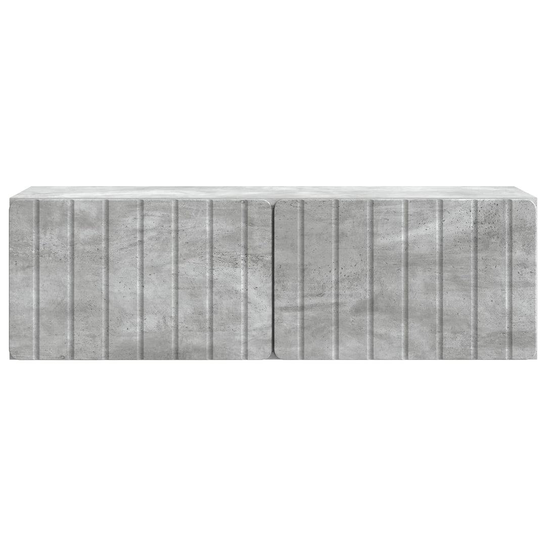 Væghængt TV-skab 98 x 31 x 30 cm Betongrå Konstrueret træ