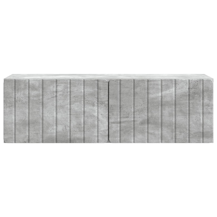 Væghængt TV-skab 98 x 31 x 30 cm Betongrå Konstrueret træ