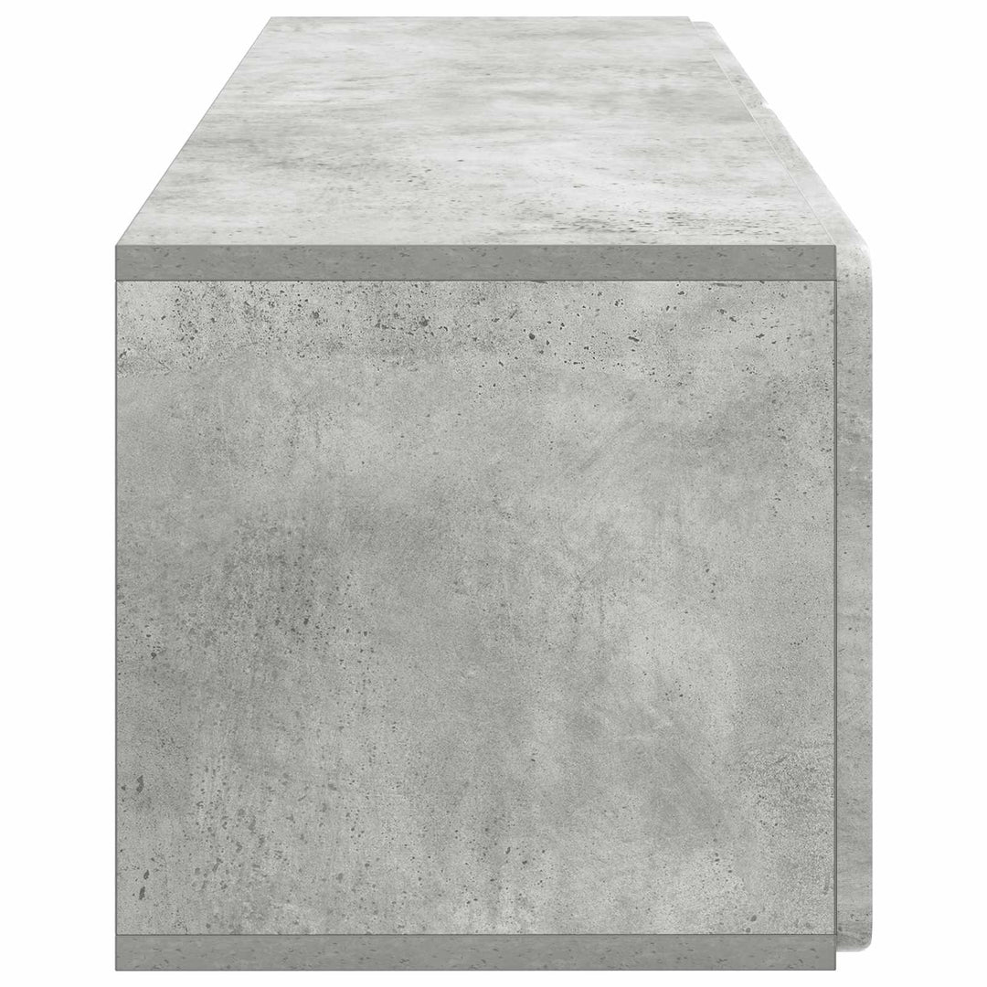 Væghængt TV-skab 98 x 31 x 30 cm Betongrå Konstrueret træ
