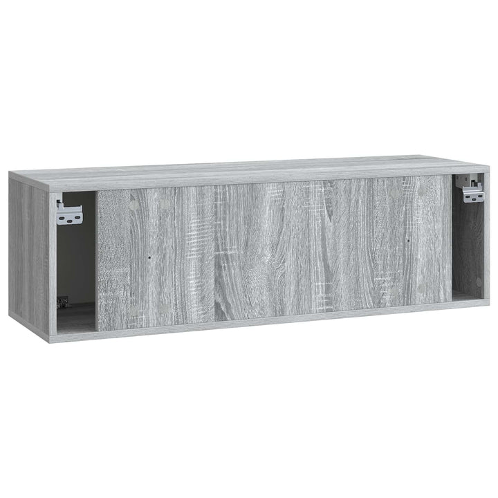 Væghængt TV-skab 98 x 31 x 30 cm Grå Sonoma Konstrueret træ