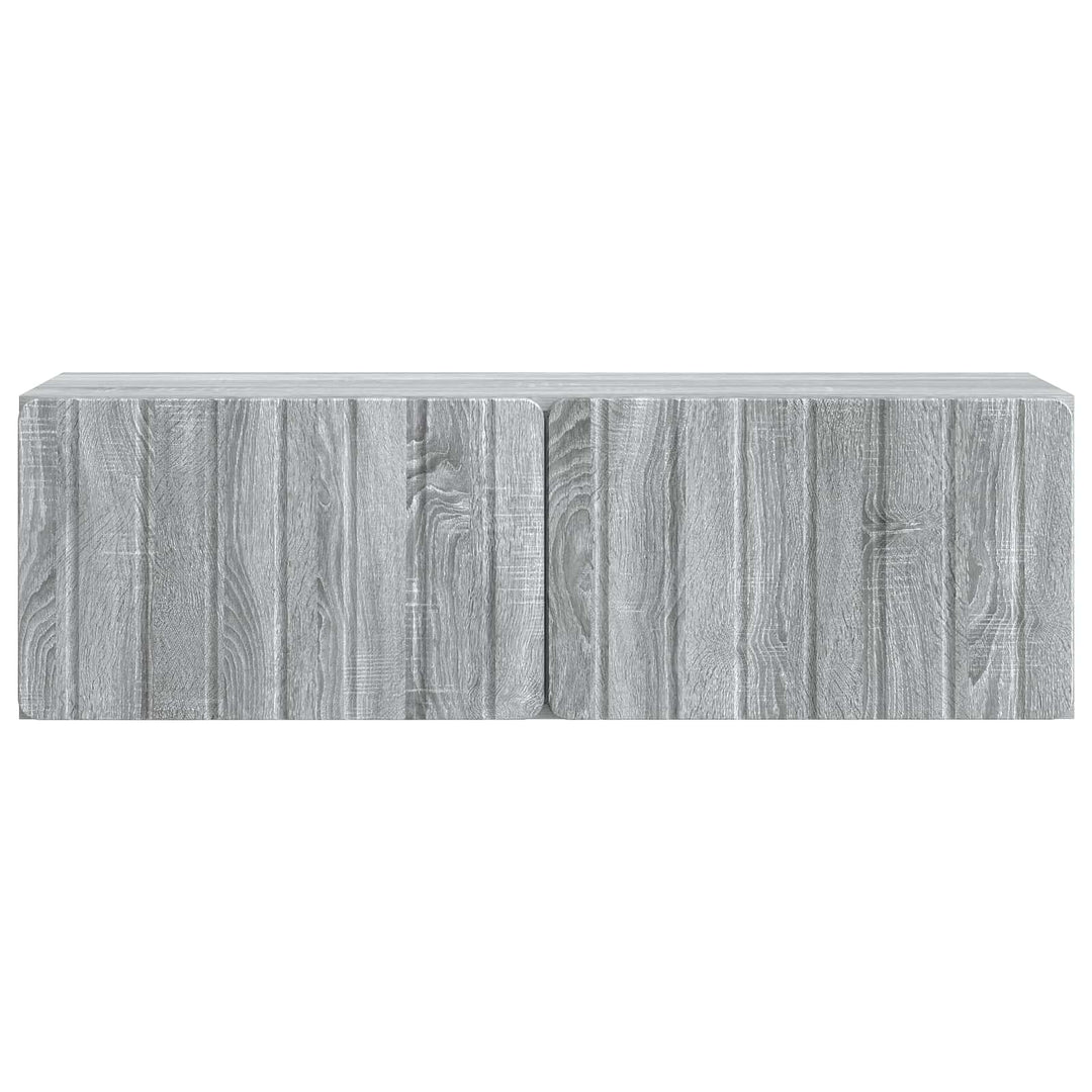 Væghængt TV-skab 98 x 31 x 30 cm Grå Sonoma Konstrueret træ