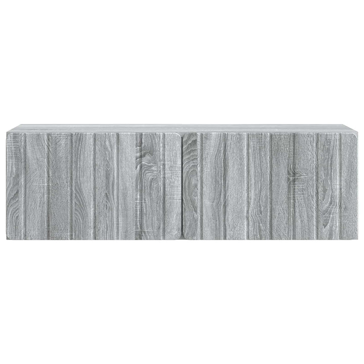Væghængt TV-skab 98 x 31 x 30 cm Grå Sonoma Konstrueret træ