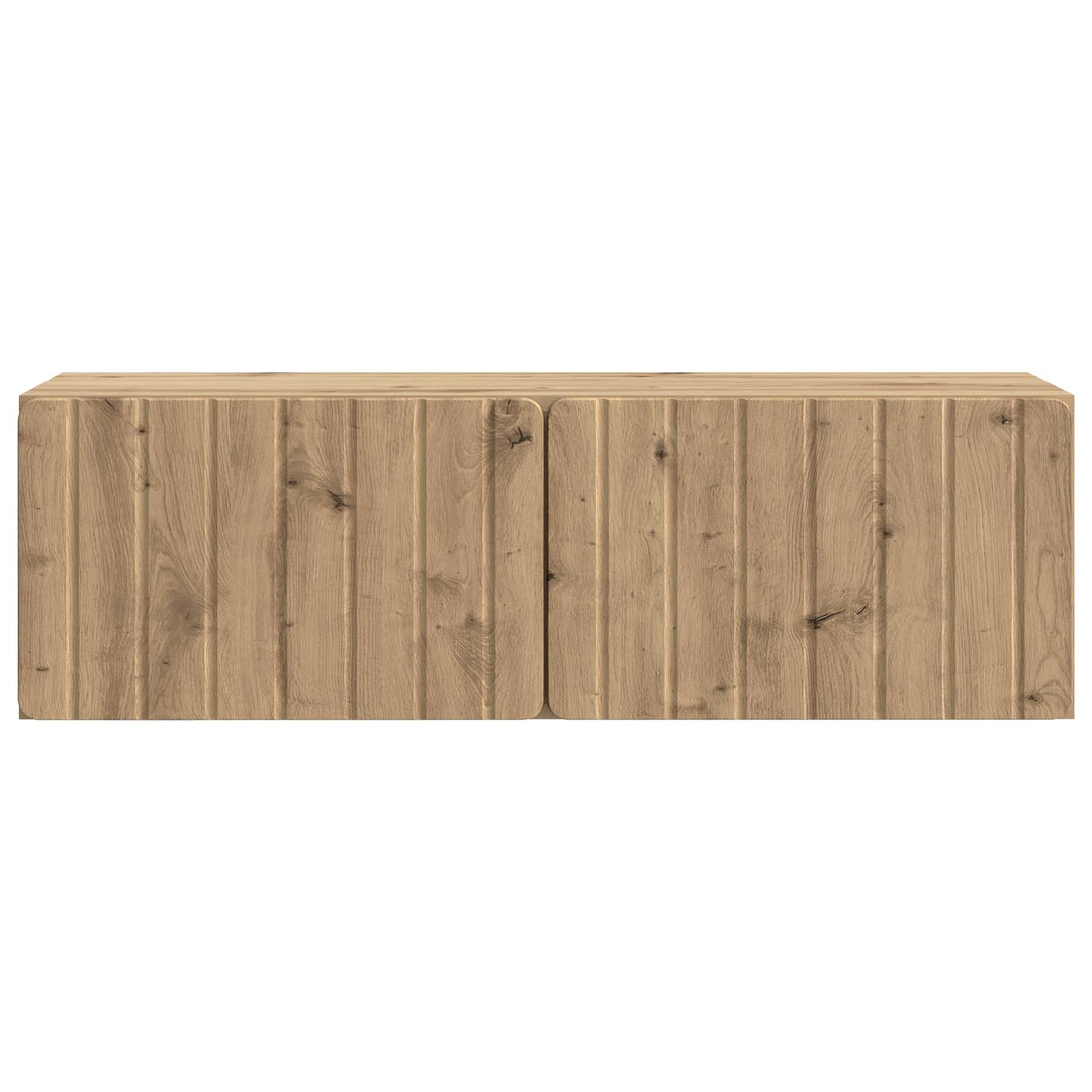 Væghængt TV-skab 98 x 31 x 30 cm Artisan-eg Konstrueret træ