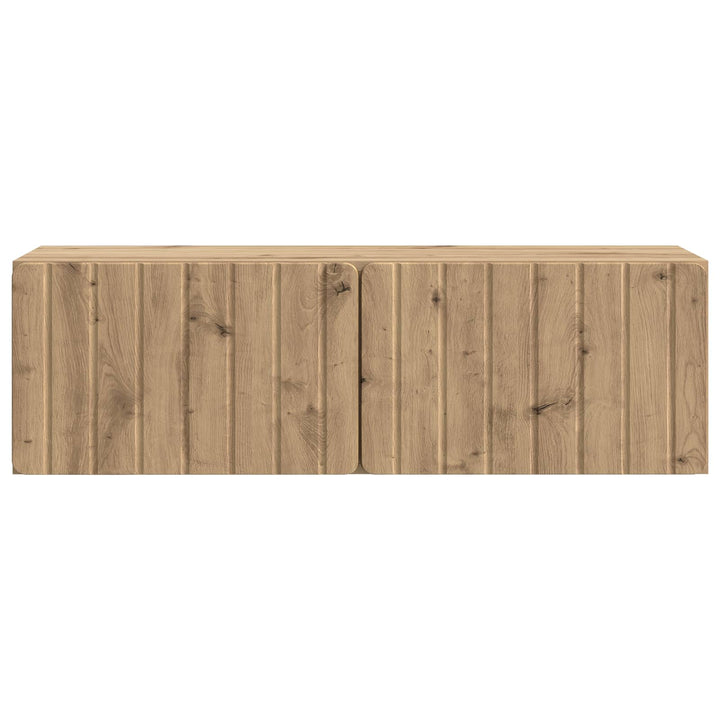 Væghængt TV-skab 98 x 31 x 30 cm Artisan-eg Konstrueret træ